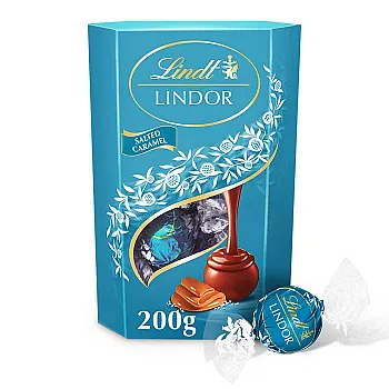 Lindor Lindt Sea Salted Milk Chocolate Truffles Cornet (200g)