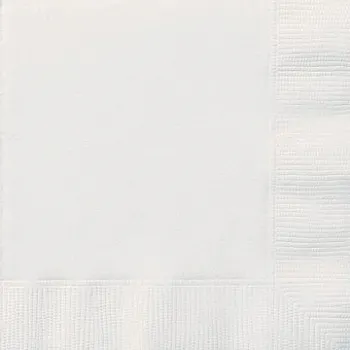 White Napkins - 33cm (20pk)