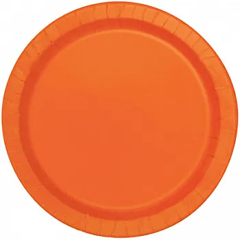 Pumpkin Orange 9" Paper Party Plates (16pk)