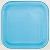 Powder Blue 9" Paper Square Party Plates (14pk)