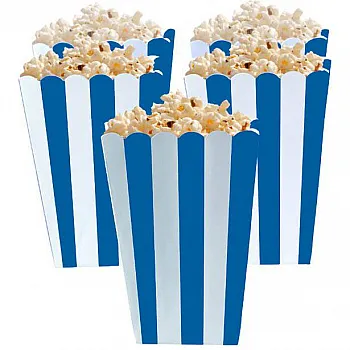 Royal Blue Candy Buffet Popcorn Treat Boxes 