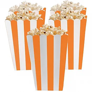 Orange Peel Candy Buffet Popcorn Treat Boxes 