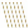 Gold Stripe Paper Straws (24 Pack)